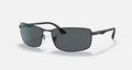 RB3498 MEN'S Matte Black / Polar Gray |  Dial