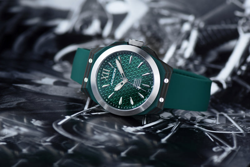 DF Carbon Fiber Automatic Green Dial, Green Case | Green Dial