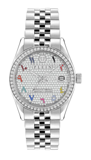 DATE SUPERLATIVE 34MM Silver / Stainless Steel Silver Dial