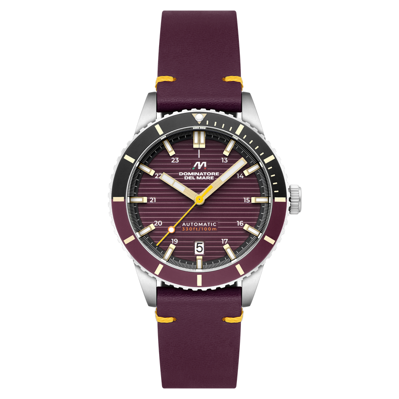 Scilla Automatic PURPLE / Leather | Purple Dial
