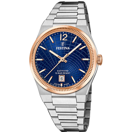 Rive Blue / Stainless Steel Blue Dial