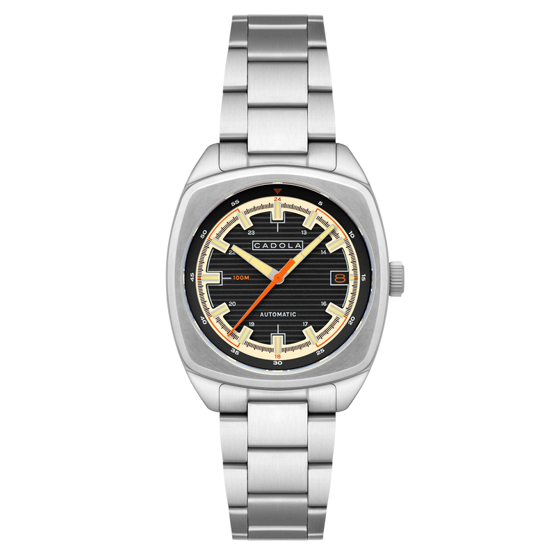 Buxton Automatic Black/ Stainless Steel Stainless Steel | Black Dial