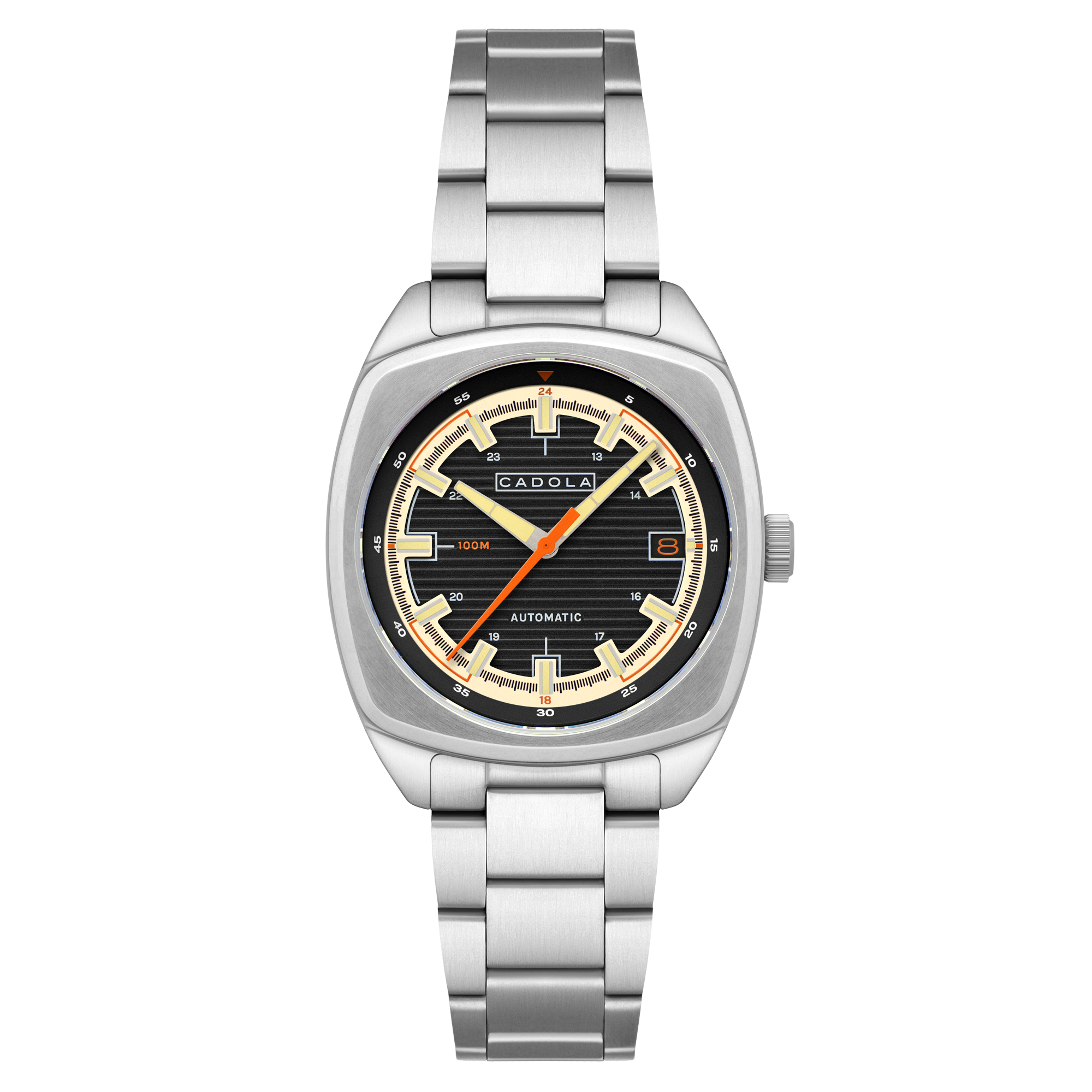 Buxton Automatic Black/ Stainless Steel Stainless Steel | Black Dial