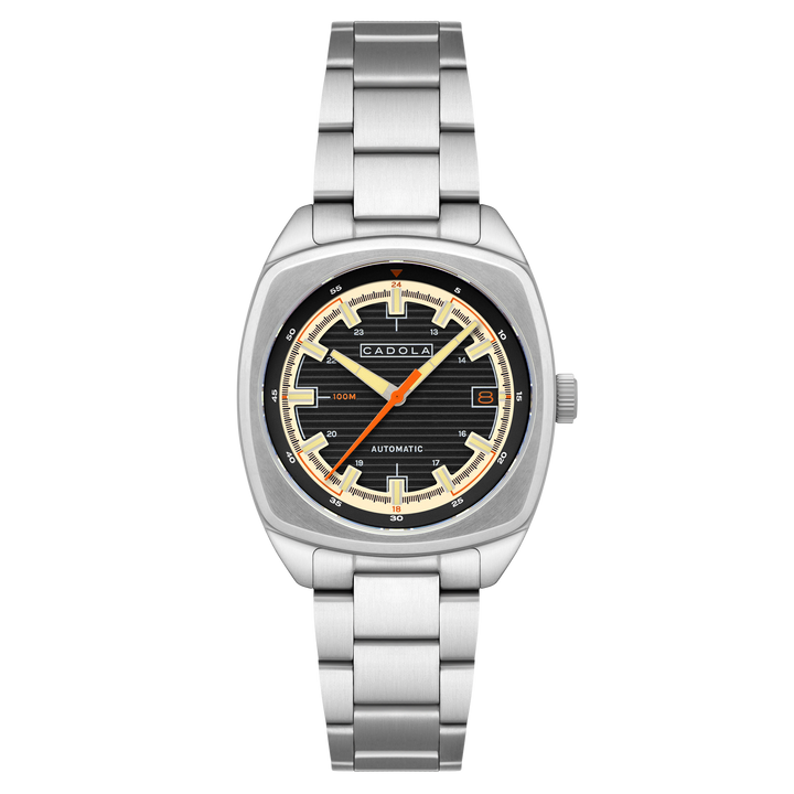 Buxton Automatic Black/ Stainless Steel Stainless Steel | Black Dial