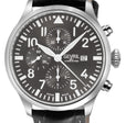 Vaughn Swiss automatic ETA 7750 pilot chronograph gray Dial, Italian Leather Strap | Gray Dial