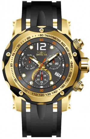 Speedway Men Black Dial / Black Silicone Strap Black Dial