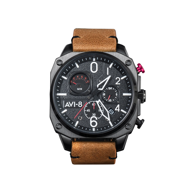 Hawker Hunter Retrograde Chronograph | Black Dial