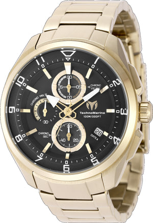 Ocean Quantum 44mm / Black / Gold | Black Dial