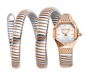 Snake 22mm / Silver / Silver and Rose Gold Silver Dial