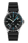 Atlantik 39 Black Dial / Black Rubber Strap Black Dial