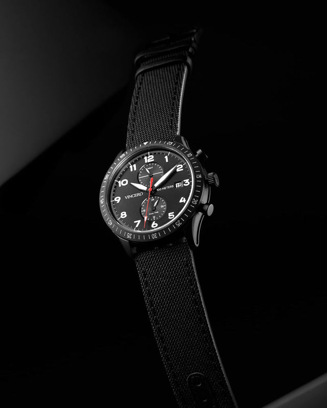 THE ALTITUDE - MATTE BLACK/RED | Black Dial