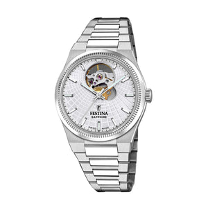 Rive Open Heart Silver / Stainless Steel Silver Dial