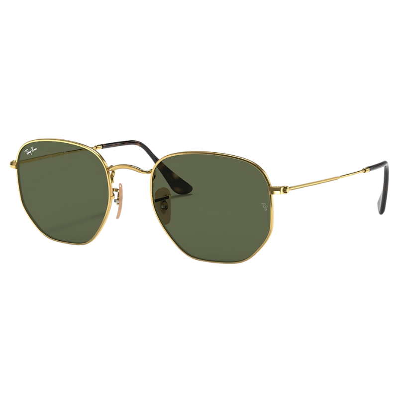 HEXAGONAL FLAT LENSES MEN'S Gold / Green