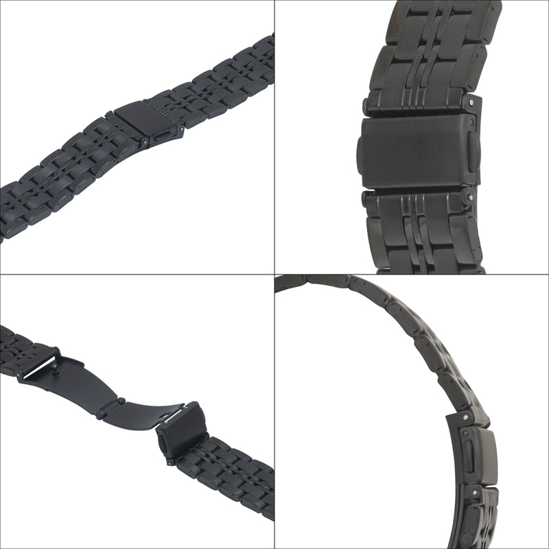 MET.615 | Jubilee Stainless Steel Watch Band 22mm / Black |  Dial