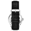 Denmark Automatic Skeleton Watch Black/Leather | Black Dial