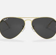 AVIATOR CLASSIC MENS / POLISHED GOLD - BLACK