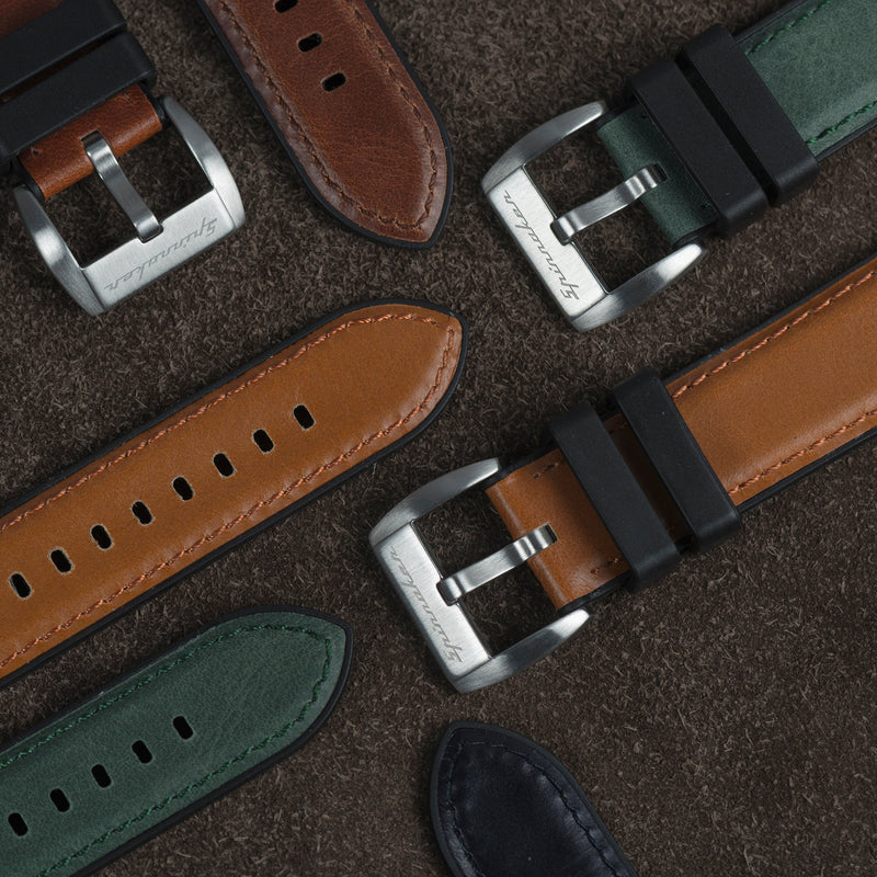 Durevole Hybrid Leather Rubber Green / Leather