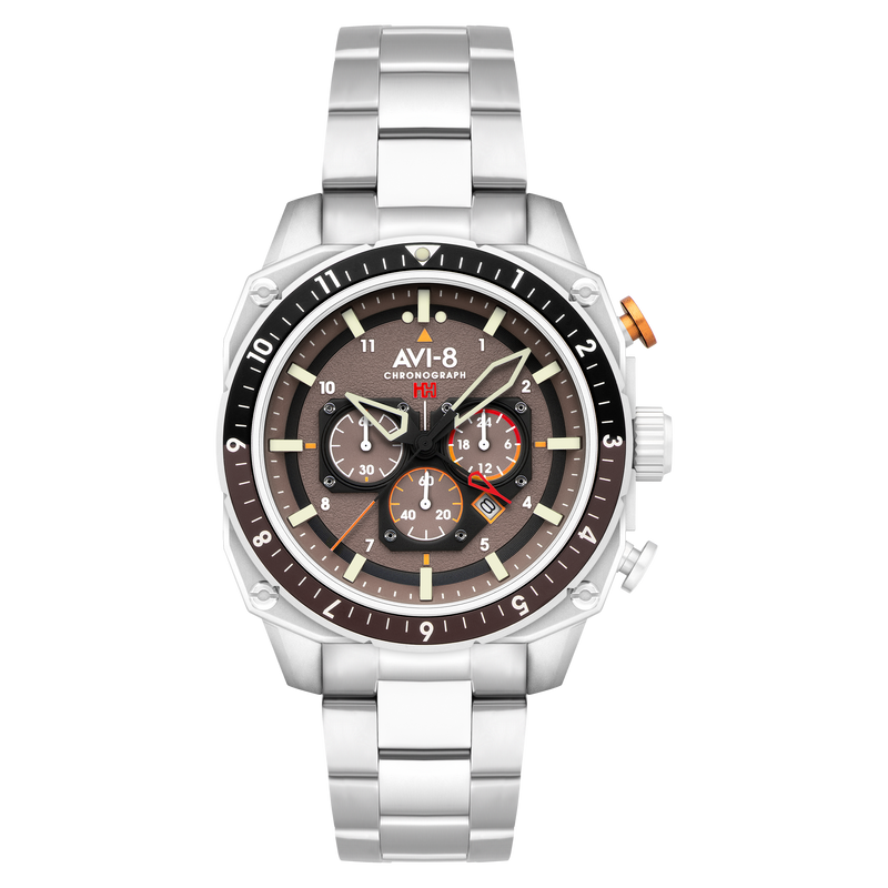 ATLAS DUAL TIME CHRONOGRAPH GREY / STAINLESS STEEL | Grey Dial