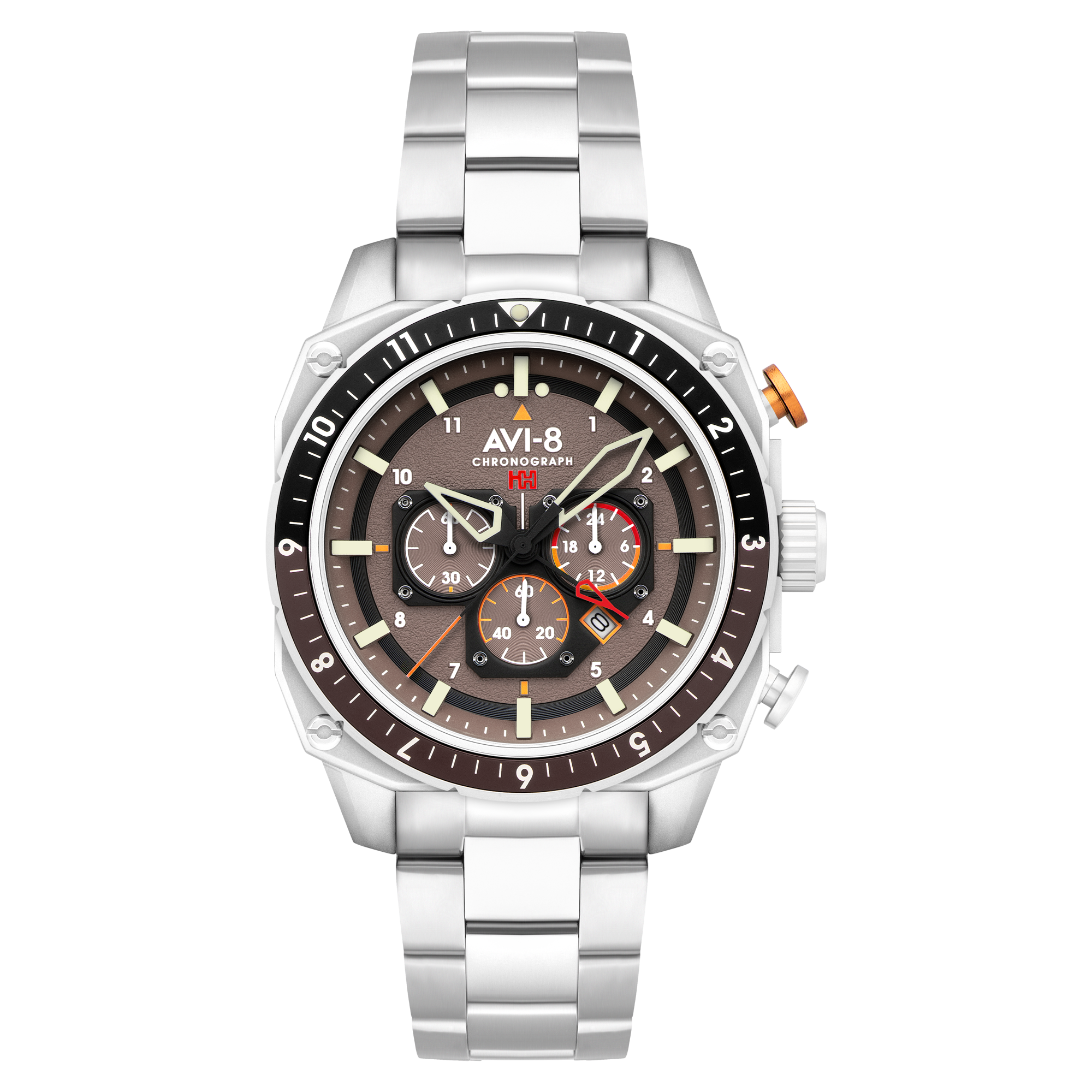ATLAS DUAL TIME CHRONOGRAPH GREY / STAINLESS STEEL | Grey Dial