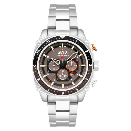 ATLAS DUAL TIME CHRONOGRAPH GREY / STAINLESS STEEL | Grey Dial