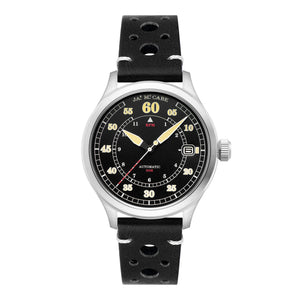 Bobber Automatic Black / Leather | Black Dial