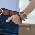 STONED COLLECTION TIGERS EYE | Brown Dial