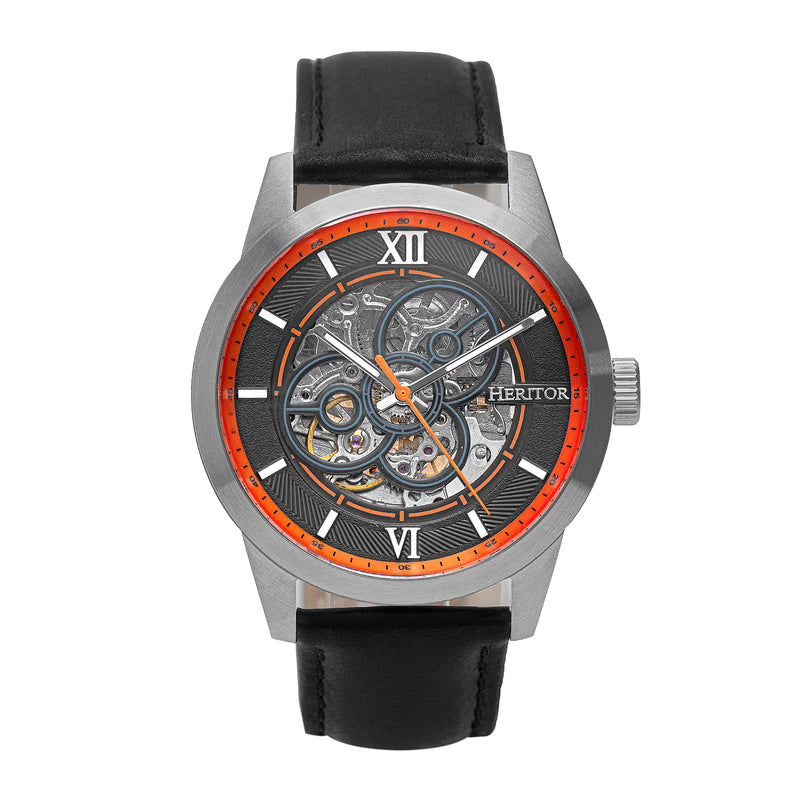 Jonas Silver/Orange | Black Dial