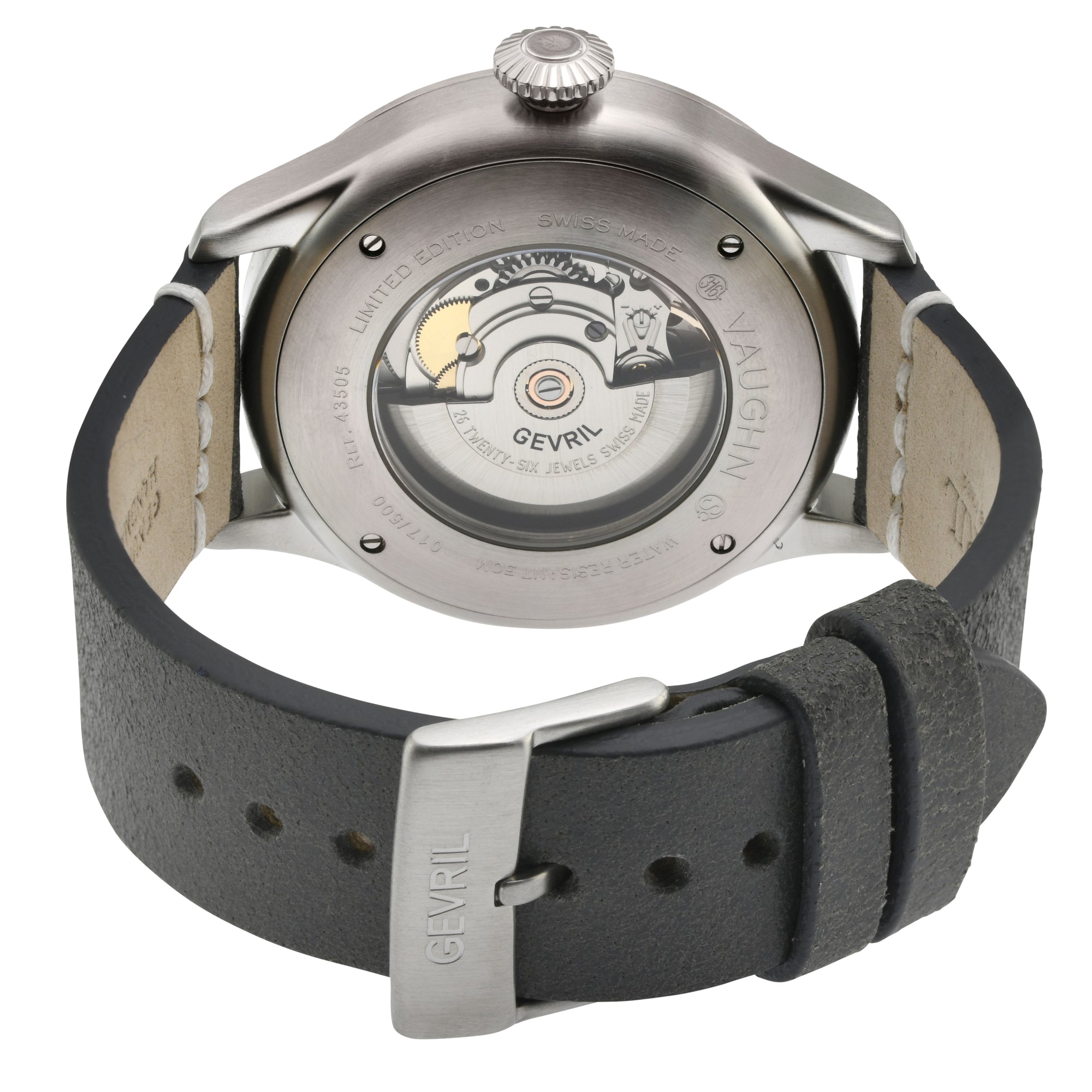 Vaughn Gevril Sellita SW200 Pilot Watch Gray | Black Dial