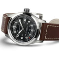 KHAKI FIELD Black / Leather Black Dial
