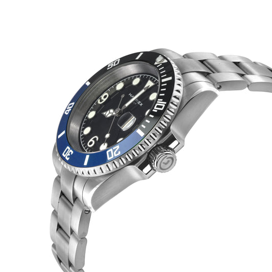 Barracuda 316L Case, Black Sunray Dial, Ceramic Bezel, 316L Stainless Steel Bracelet Black Dial