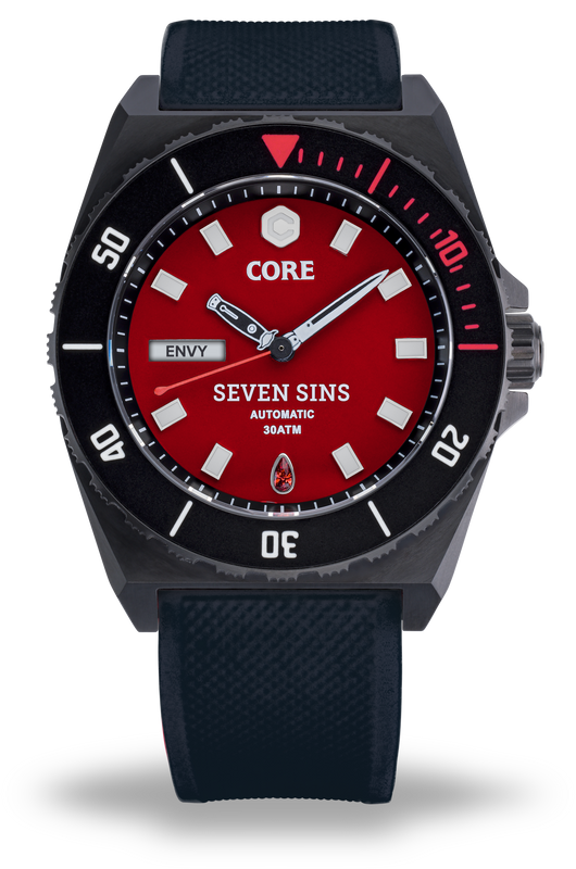 SEVEN SINS SEVEN SINS TITANIUM RED | Red Dial