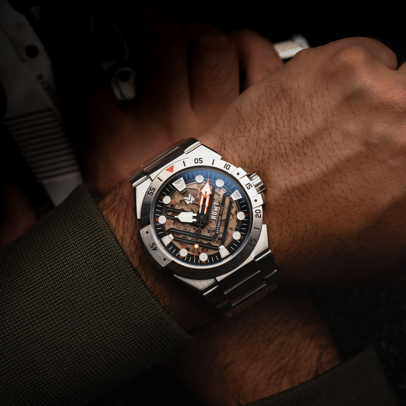 Himars Skeleton Automatic Black / Stainless Steel Stainless Steel | Black Dial