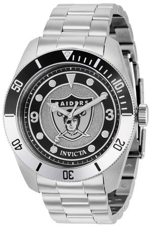 NFL 47mm / Black and Grey / Silver | Black and Grey Dial