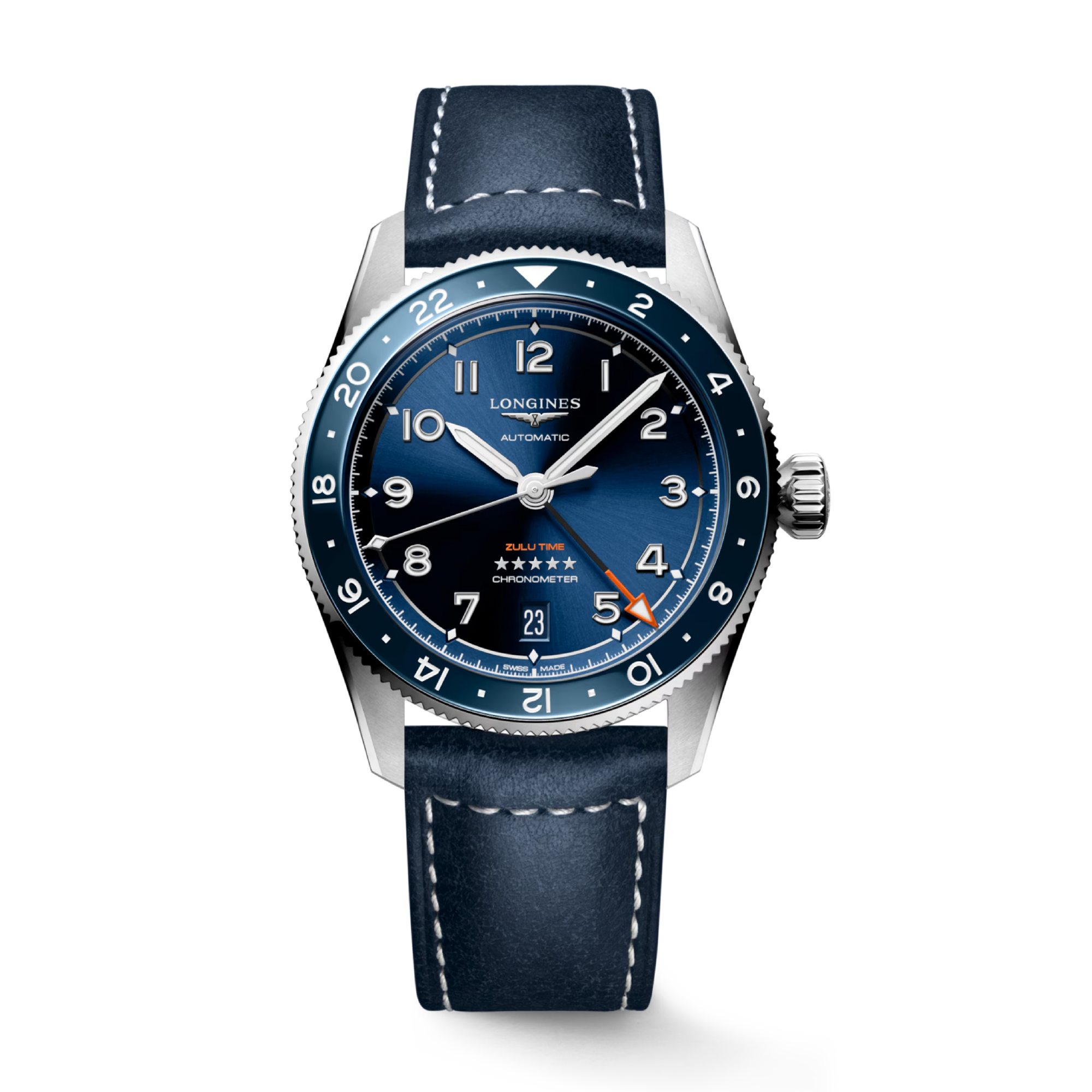 SPIRIT ZULU TIME Blue / Leather | Blue Dial