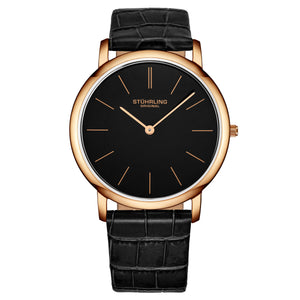 Symphony Black/Leather/Black Dial/Rose/Rose  Case 601.3345K1 | Black Dial