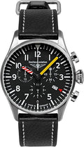 Aviation Flight Control Black with Chronograph | Black Dial