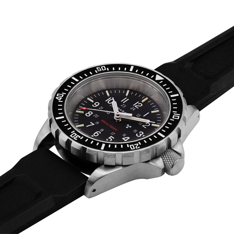Dive SS/BKSS 3PC RUBBER (WW194007SS-0130) | Black Dial