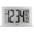 Self-Setting, Self-Adjusting, Wall Clock w/ Stand & 8 Time Zones atomic-self-setting-self-adjusting-wall-clock-w-stand-8-timezones