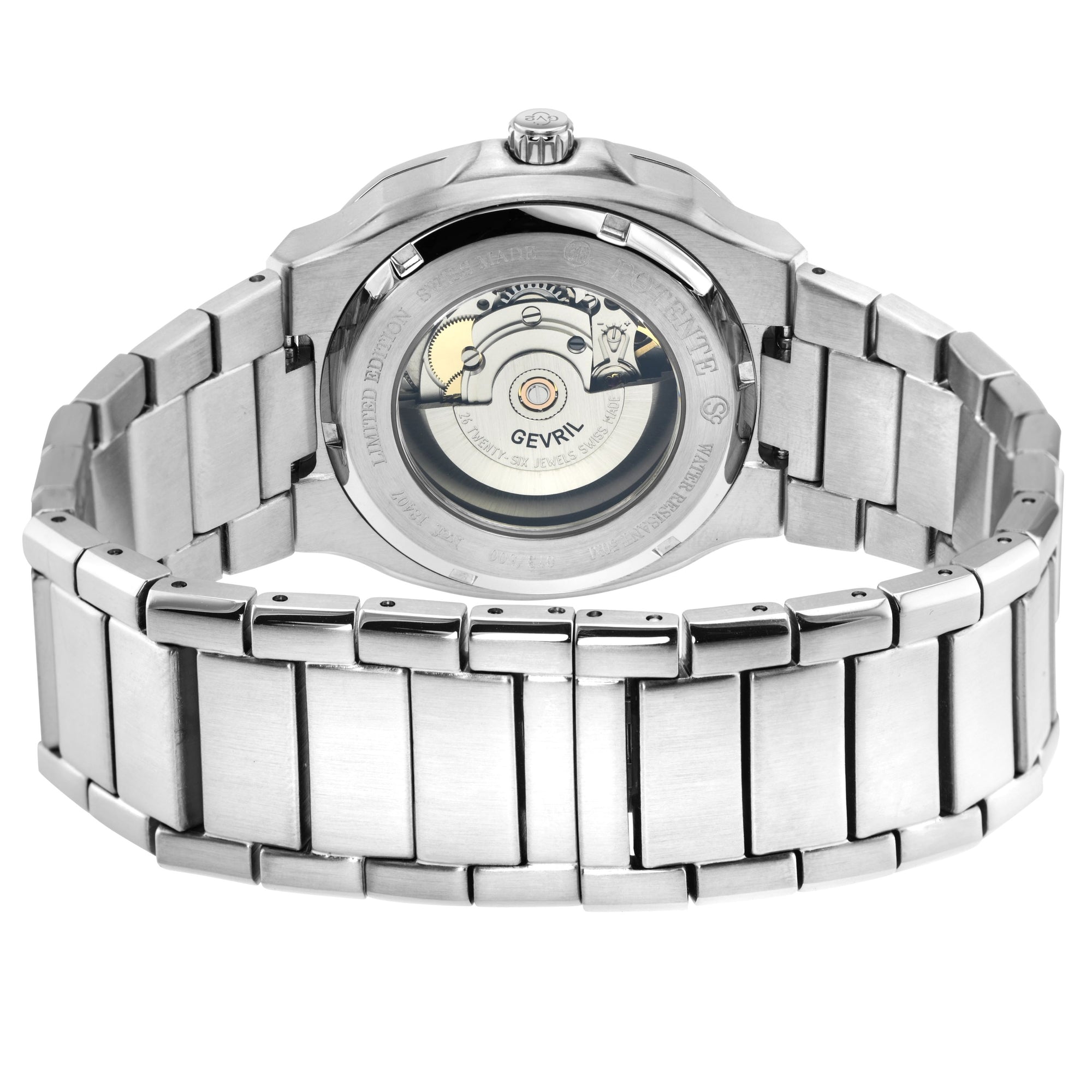 Potente - Moon phase Swiss Automatic, Sellita SW285-1A, Moon Phase, SS Case, Brown Dial, SS Bracelet | Brown Dial