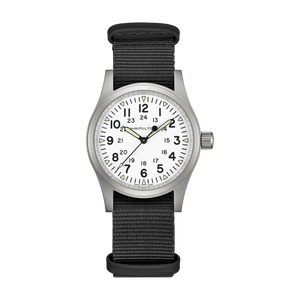 Khaki Field White / Fabric White Dial