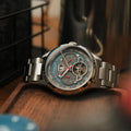 Baron Grand Date Calendar Open Heart Automatic Blue / Steel Stainless Steel | Blue Dial