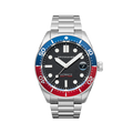 Croft Midsize Black / Stainless Steel | Black Dial