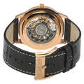 Five Points - Skeleton Slim ETA 2892 movement, Black Skeletal Dial, Black Italian Leather Strap | Black Skeleton Dial