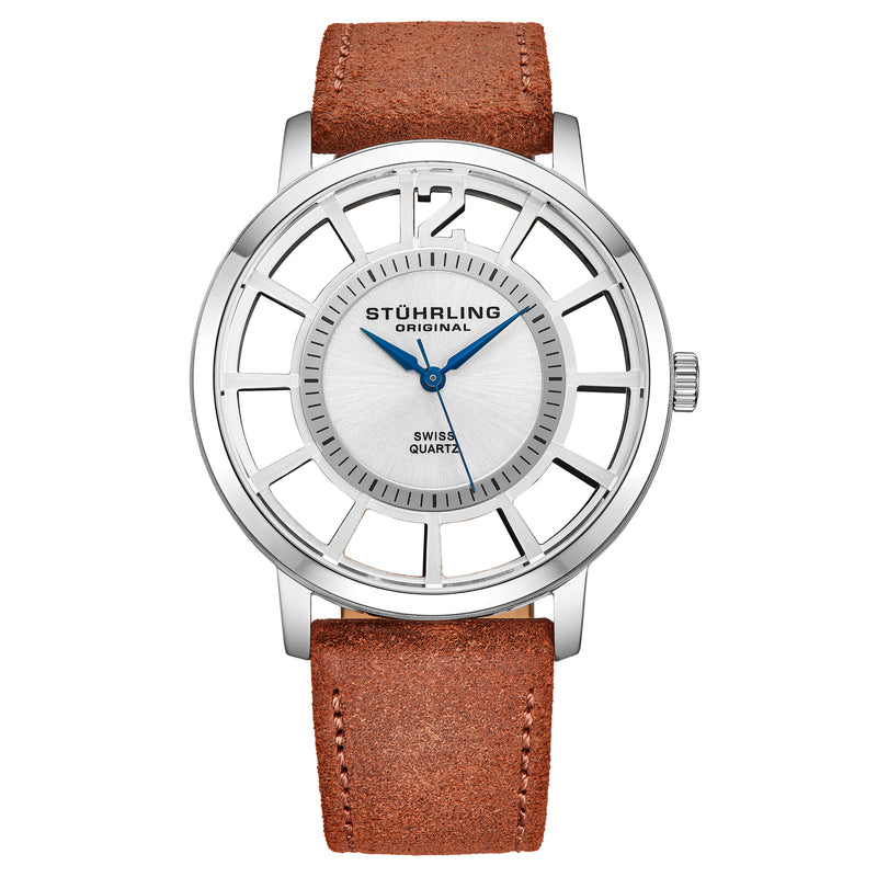 Symphony Light Brown/Leather/Silver Dial/Silver Case 388S2.03 | Silver Dial