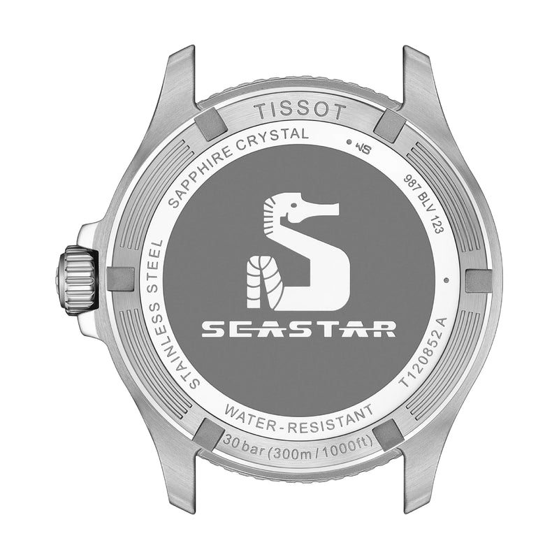 Seastar 1000 GMT Black / Stainless Steel | Black Dial