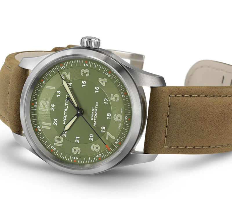 Khaki Field Titanium Auto | Green Dial