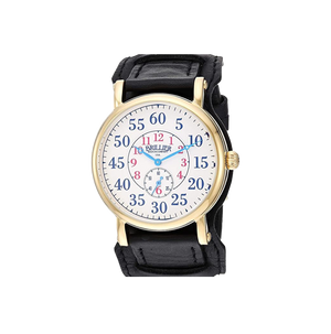 AMERICANA Railroad Western Standard Gold Antique white Dial