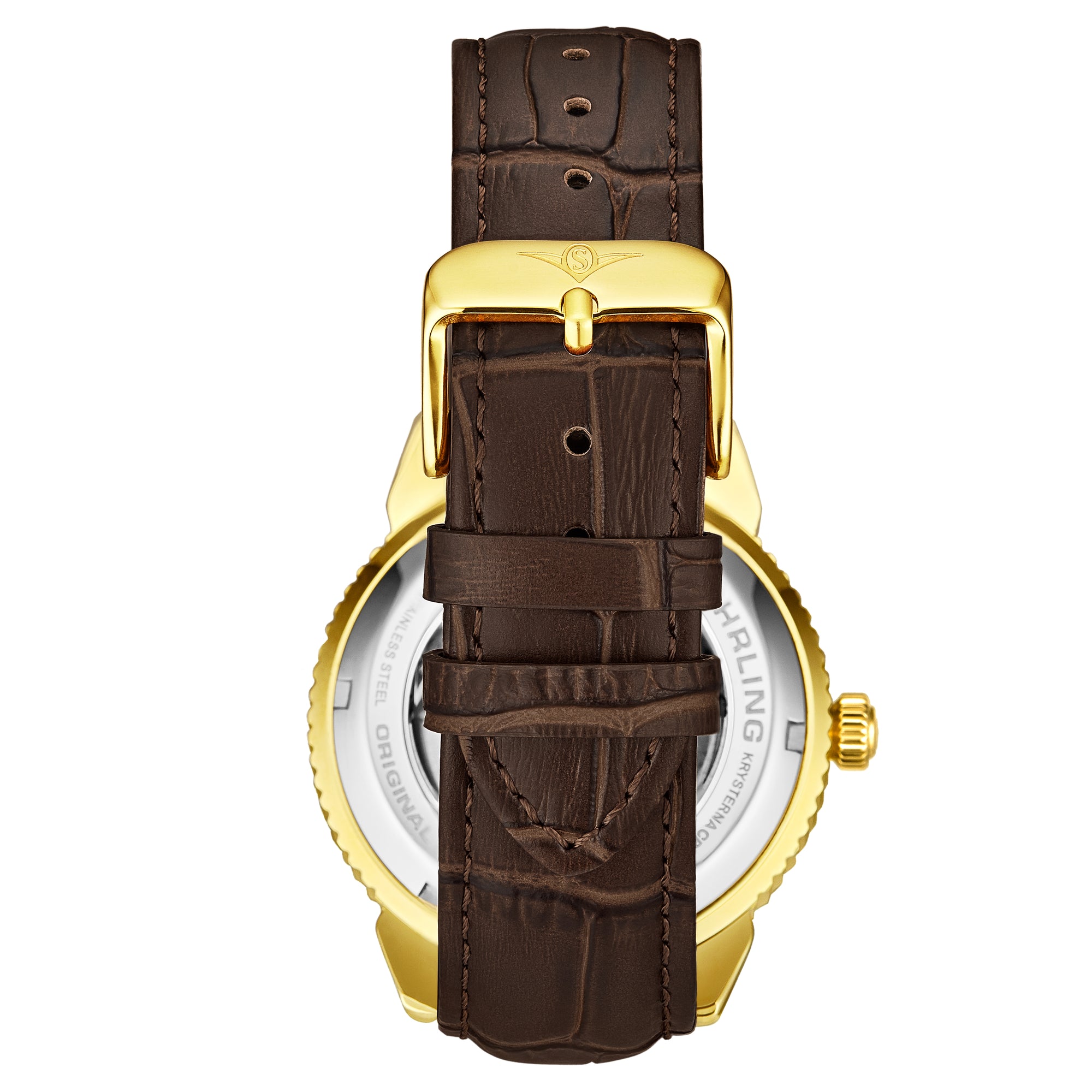 Legacy Brown/Leather/White Dial/Gold Case 3983.2 | White Dial