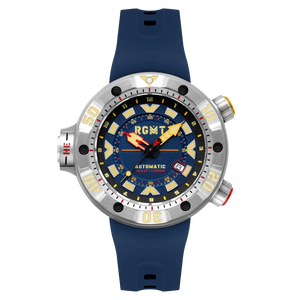 Depth Charge Automatic Blue  / Silicone | Blue Dial