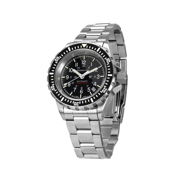 Dive Auto Government Search and Rescue (GSAR) Black NGM/Steel Bracelet | Matte Black Dial